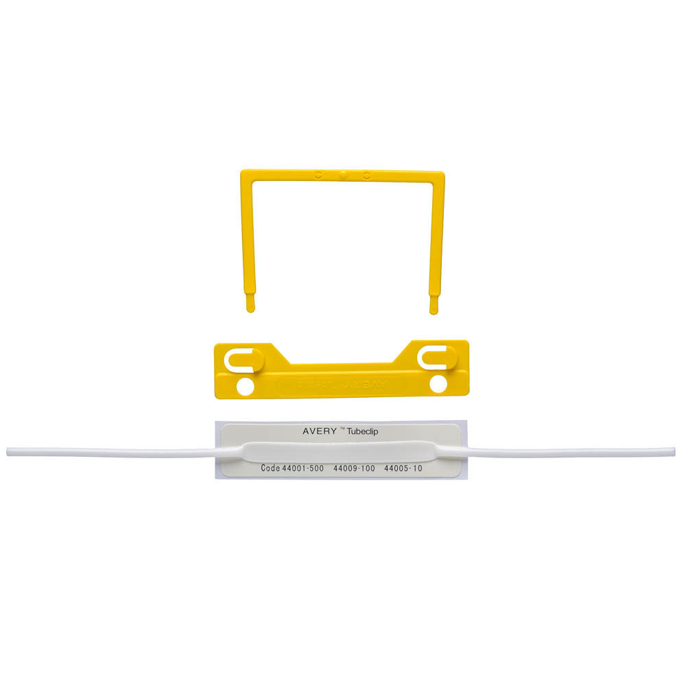 AVERY 44009Y TUBECLIP FILE FASTENERS YELLOW BOX 100 |  | 7010576