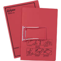 avery 84412 tubeclip file foolscap red