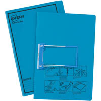 avery 84422 tubeclip file foolscap blue