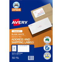 avery 936082 j8160 address labels inkjet 21up white pack 25