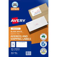 avery 936107 j8159 address labels inkjet 24up white pack 50
