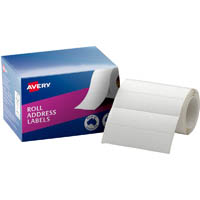 avery 937106 address label 89 x 24mm roll white box 250