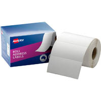 avery 937111 address label 102 x 49mm roll white box 500