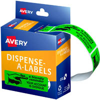 avery 937261 message labels friendly notice 19 x 64mm box 125