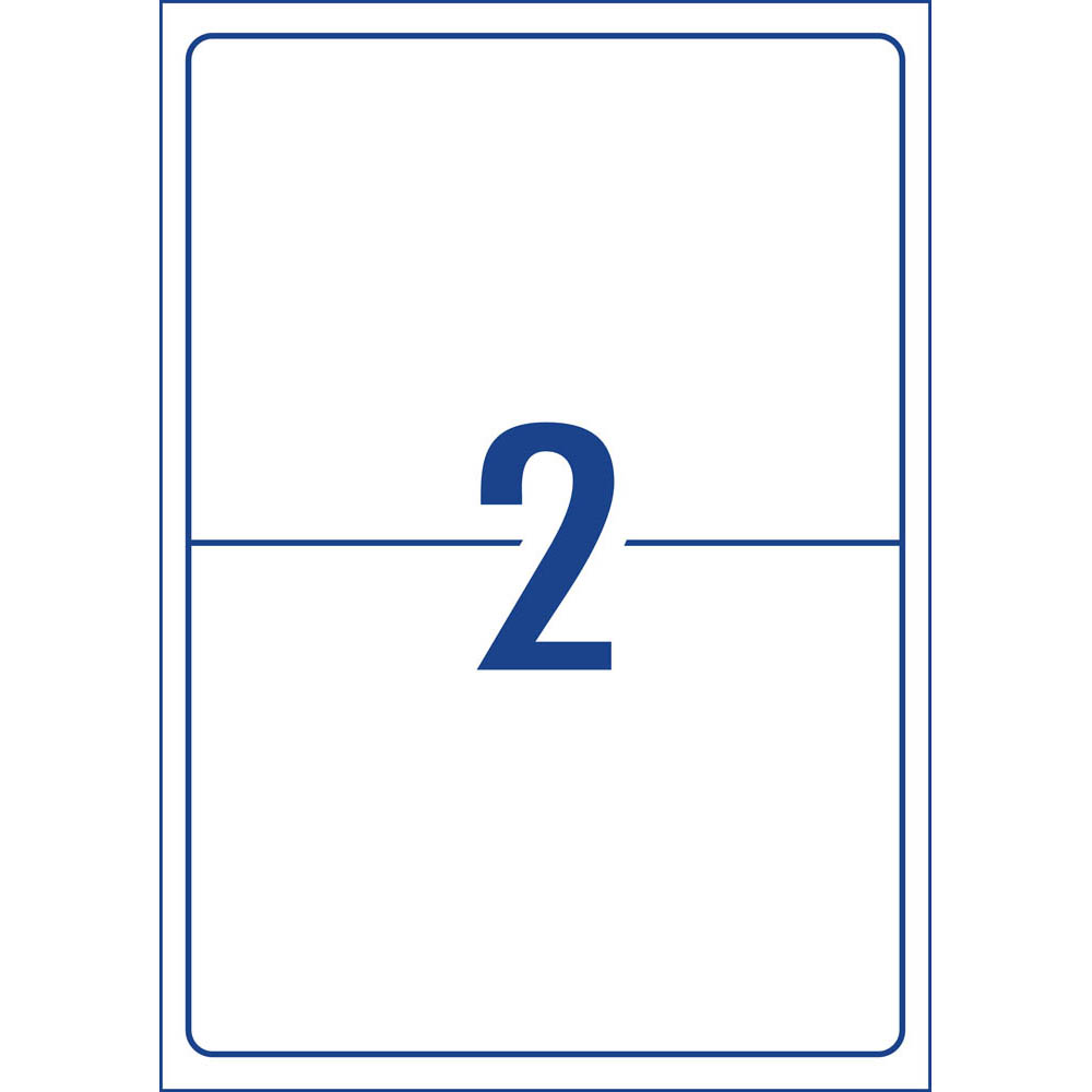 AVERY 959008 L7168 TRUEBLOCK SHIPPING LABEL LASER 2UP WHITE PACK 100 |  | 7005912i
