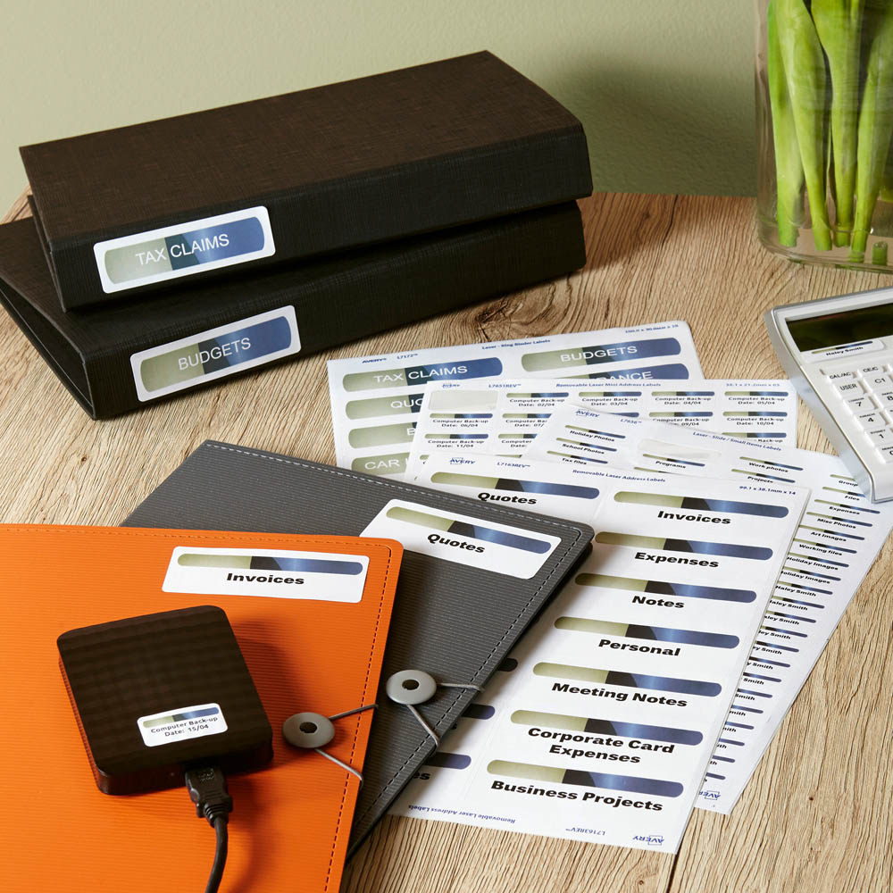 AVERY 959046 L7163REV REMOVABLE MULTI-PUROSE LABEL LASER/INKJET 14UP MATT WHITE PACK 25 |  | 7001765i