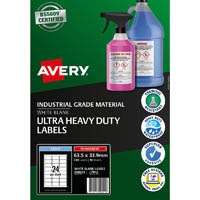 avery 959241 ultra-resistant outdoor labels 63.5 x 33.9mm white pack 10