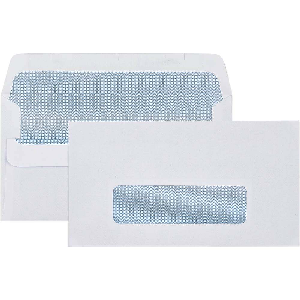 Image for CUMBERLAND 11B ENVELOPES SECRETIVE WALLET WINDOWFACE SELF SEAL 80GSM 90 X 145MM WHITE BOX 500 from Office Heaven