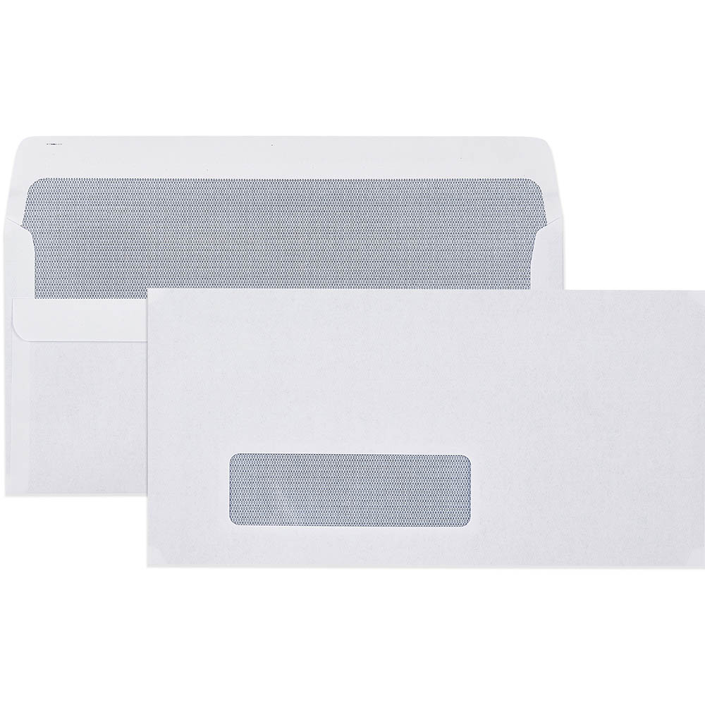Image for CUMBERLAND DL ENVELOPES SECRETIVE WALLET WINDOWFACE SELF SEAL 80GSM 110 X 220MM WHITE BOX 500 from York Stationers