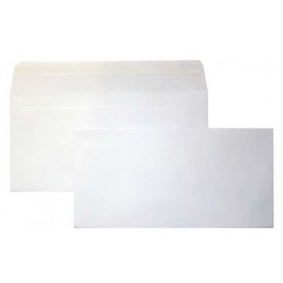 Image for CUMBERLAND DL ENVELOPES BANKER PLAINFACE STRIP SEAL 90GSM 110 X 220MM WHITE BOX 500 from Prime Office Supplies