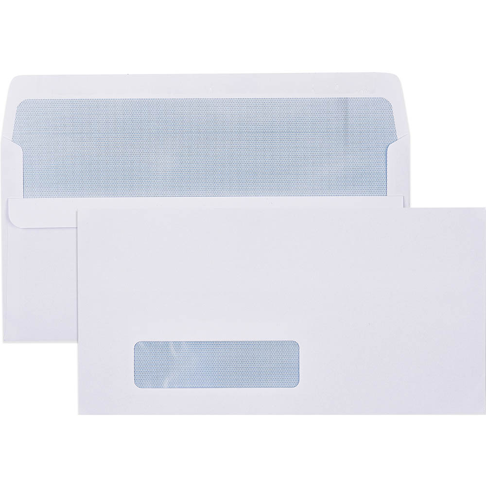 Image for CUMBERLAND DLX ENVELOPES SECRETIVE WALLET WINDOWFACE (28 X 95) SELF SEAL 80GSM 235 X 120MM WHITE BOX 500 from Prime Office Supplies