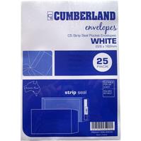 cumberland c5 envelopes pocket plainface strip seal 85gsm 162 x 229mm white pack 25