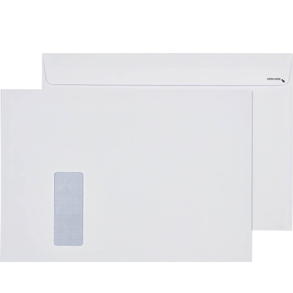 Image for CUMBERLAND C4 ENVELOPES SECRETIVE BOOKLET MAILER WINDOWFACE STRIP SEAL EASY OPEN 100GSM 324 X 229MM WHITE BOX 250 from Merv's Stationery