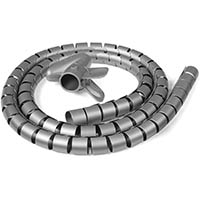 sylex spiral cable management zipper 1500mm grey