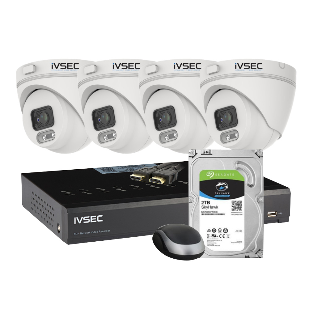 Image for IVSEC KIT2TBNC000XA LX SERIES 4 SECURITY CAMERA SURVELLIANCE KIT BLACK from Buzz Solutions