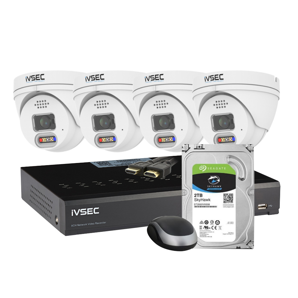 IVSEC KIT2TBNC119XA LX SERIES 4 SECURITY CAMERA SURVELLIANCE KIT BLACK |  | 7115863i