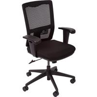 initiative deluxe operator chair medium mesh back arms black