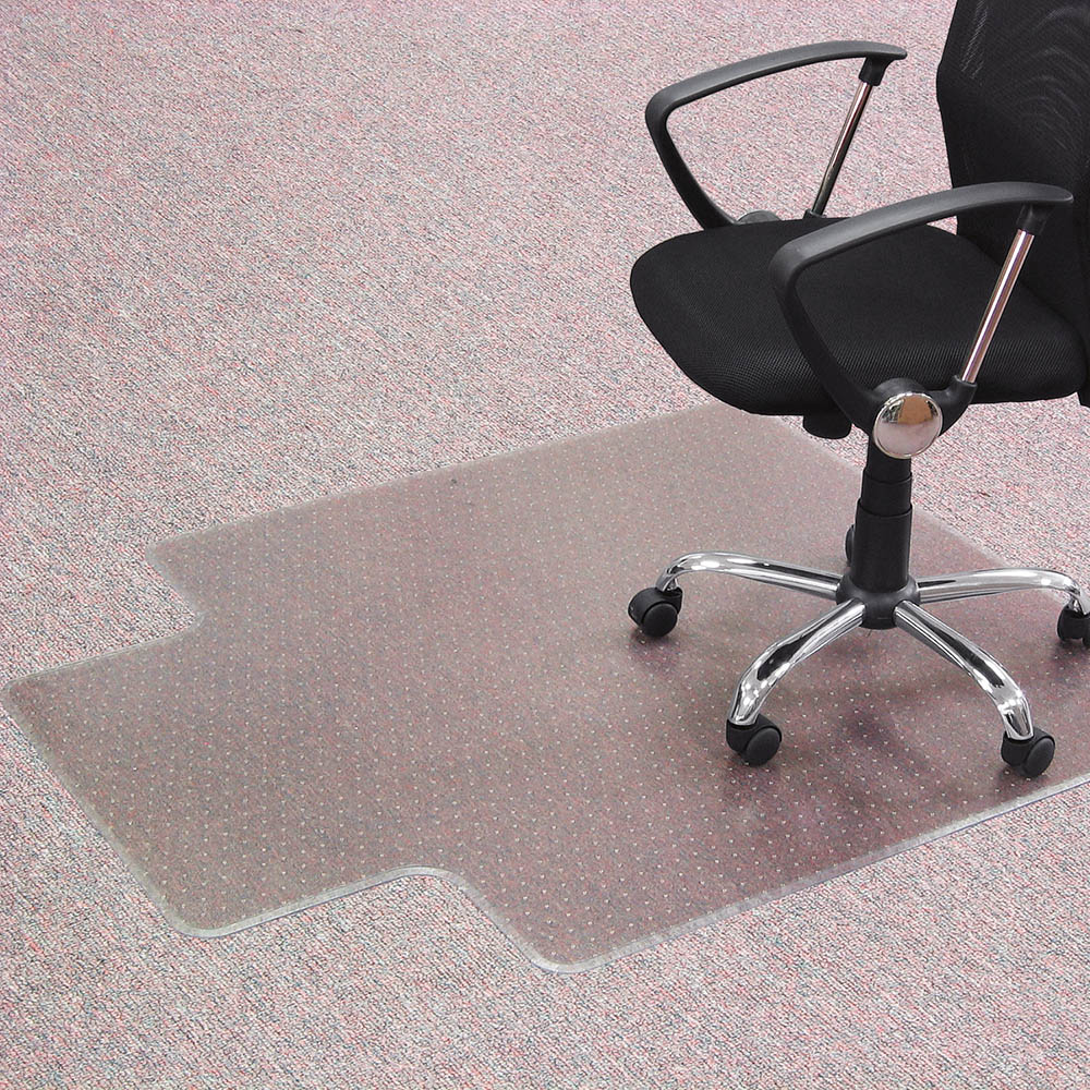 Image for ANCHORMAT EXECUTIVE HEAVYWEIGHT CHAIRMAT KEYHOLE CARPET 1150 X 1350MM from BusinessWorld Computer & Stationery Warehouse