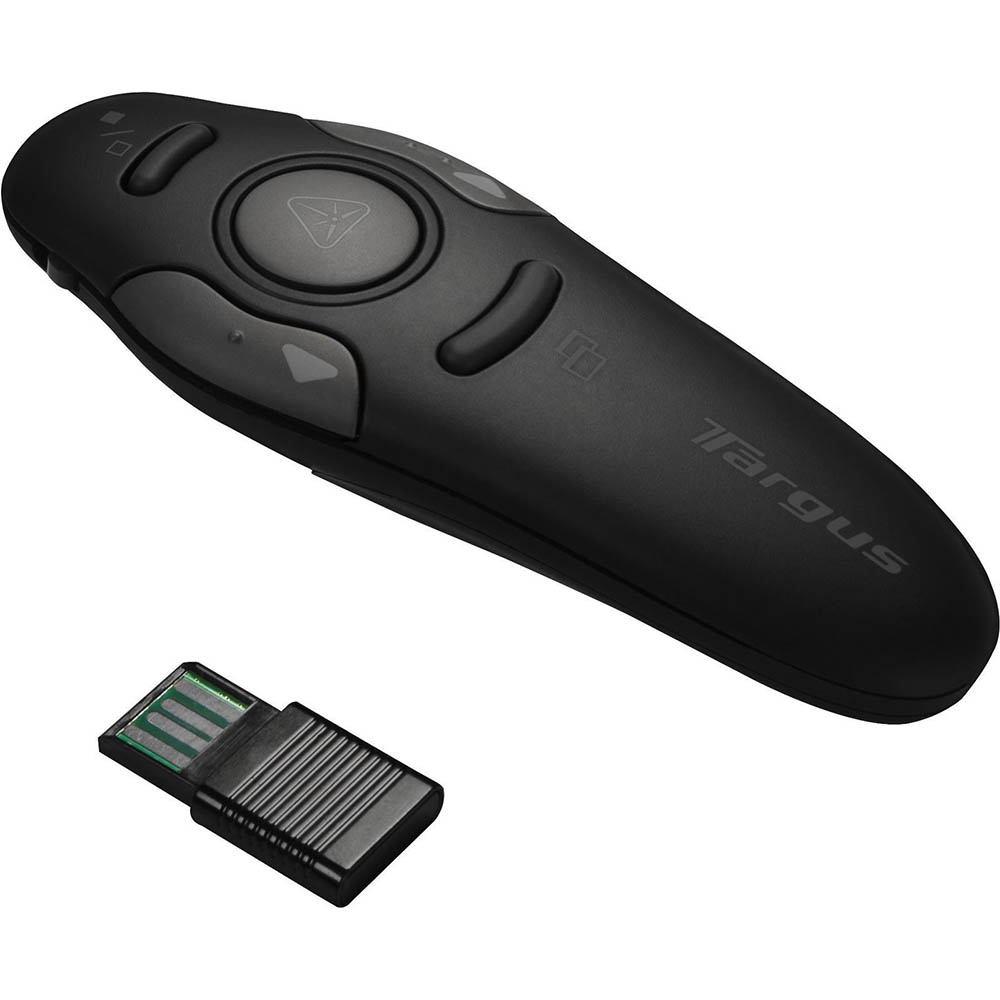 Image for TARGUS WIRELESS PRESENTER WITH LASER POINTER BLACK from BusinessWorld Computer & Stationery Warehouse