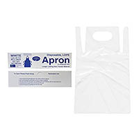 livingstone disposable apron bib type p 850 x 1300mm white box 100
