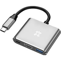 xtrememac hub type-c with 3 ports silver