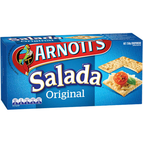 Image for ARNOTTS SALADA BISCUITS 250G from BusinessWorld Computer & Stationery Warehouse