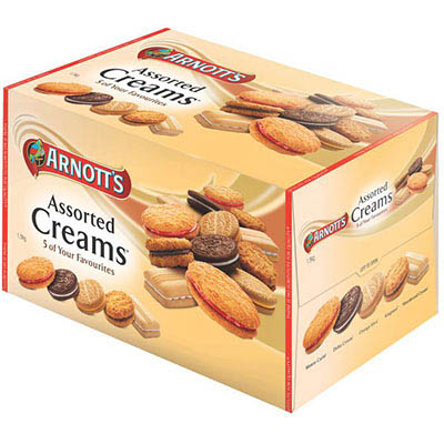 Image for ARNOTTS BULK ASSORTED CREAMS BISCUITS 3KG from Pinnacle Office Supplies