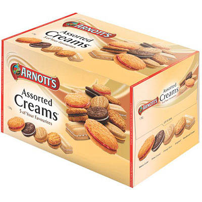 Image for ARNOTTS BULK ASSORTED CREAMS BISCUITS 3KG from Prime Office Supplies