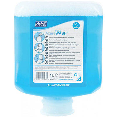 Image for DEB AZURE HYGENEX GENTLE FOAM HAND WASH 1L                                                                                       from Olympia Office Products