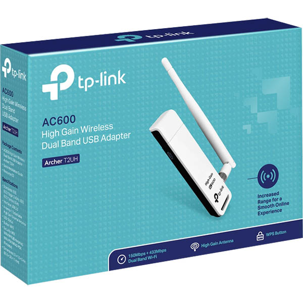 Image for TP-LINK AC600 HIGH GAIN WIRELESS DUAL BAND USB ADAPTER from York Stationers