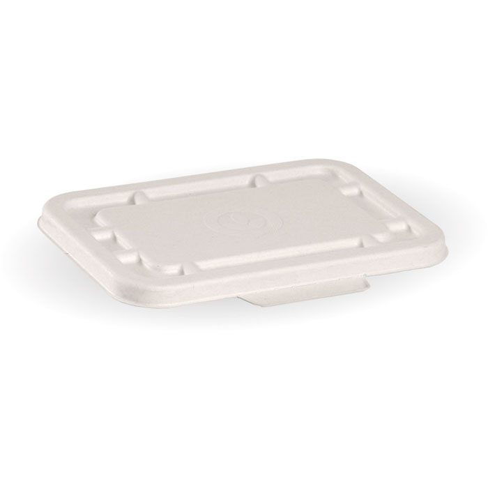 Image for BIOPAK BIOCANE TAKEAWAY BASE LID FITS 500ML/600ML WHITE PACK 125 from That Office Place PICTON