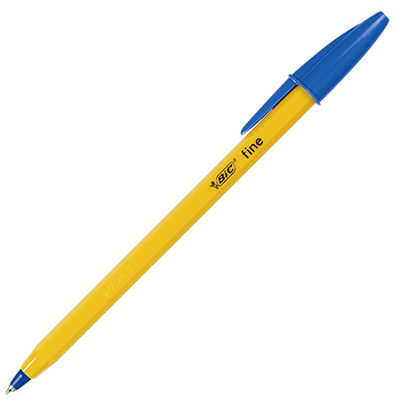 Image for BIC ORIGINAL ORANGE BALLPOINT PENS FINE BLUE BOX 12 from Clipboard Stationers & Art Supplies