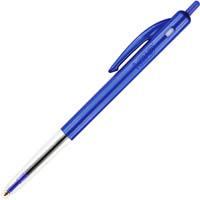 bic clic retractable ballpoint pen 1.0mm blue box 10