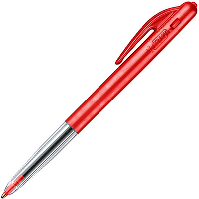 BIC CLIC RETRACTABLE BALLPOINT PEN 1.0MM RED BOX 10 |  | 7009855