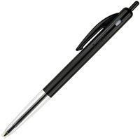 bic clic retractable ballpoint pen 1.0mm black box 10