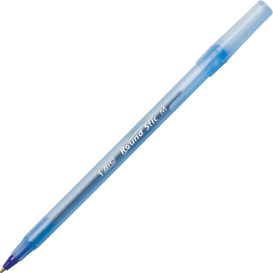 Image for BIC ROUND STIC BALLPOINT PENS MEDIUM BLUE BOX 12 from BusinessWorld Computer & Stationery Warehouse