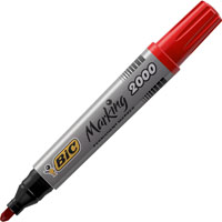bic marking 2000 ecolutions permanent marker bullet 1.7mm red