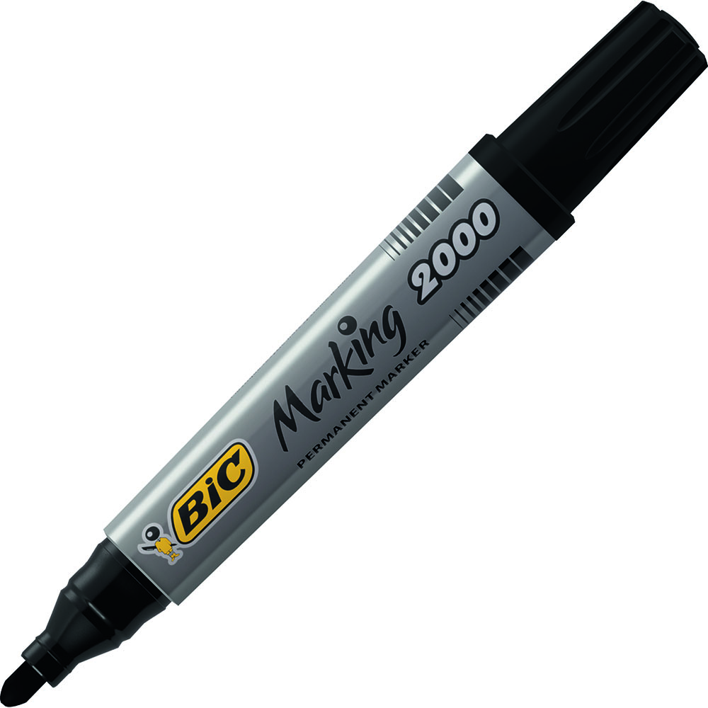 Image for BIC MARKING 2000 ECOLUTIONS PERMANENT MARKER BULLET 1.7MM BLACK from Mitronics Corporation