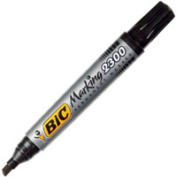 bic marking 2300 ecolutions permanent marker chisel 5.3mm black