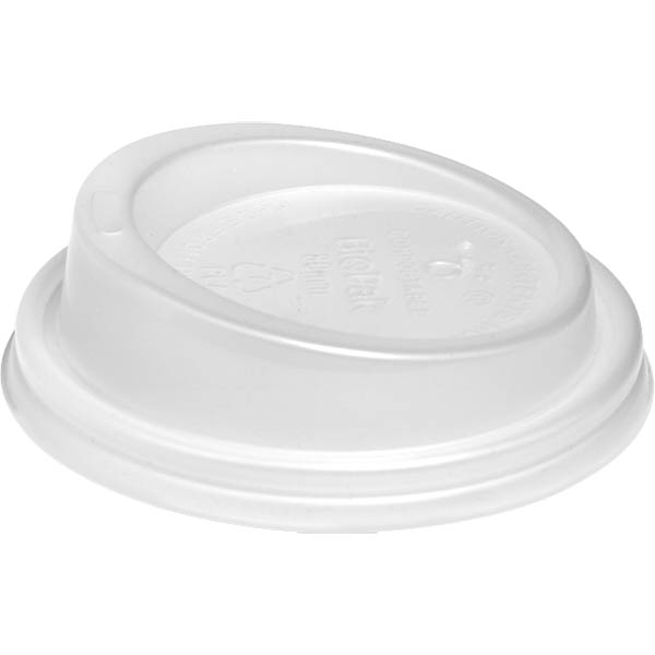 Image for BIOPAK BIOCUP PLA CUP LID SMALL 83MM WHITE PACK 50 from Australian Stationery Supplies
