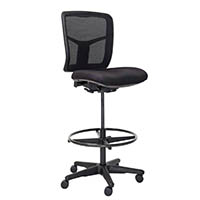 mondo tivoli drafting chair mesh back black