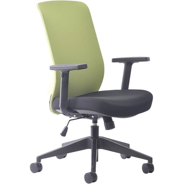Image for BURO MONDO GENE TASK CHAIR HIGH BACK ARMS GREEN from Memo Office and Art
