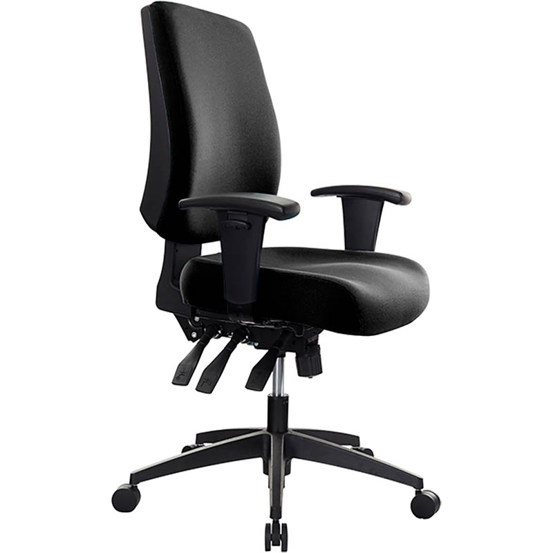 Image for BURO TIDAL CHAIR MEDIUM BACK ARMS BLACK from Challenge Office Supplies
