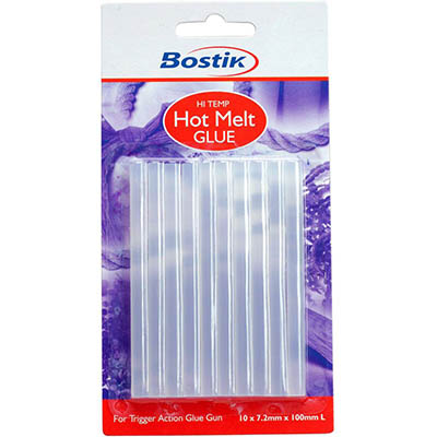 Image for BOSTIK HOT MELT GLUE STICKS 7.2MM PACK 10 from That Office Place PICTON