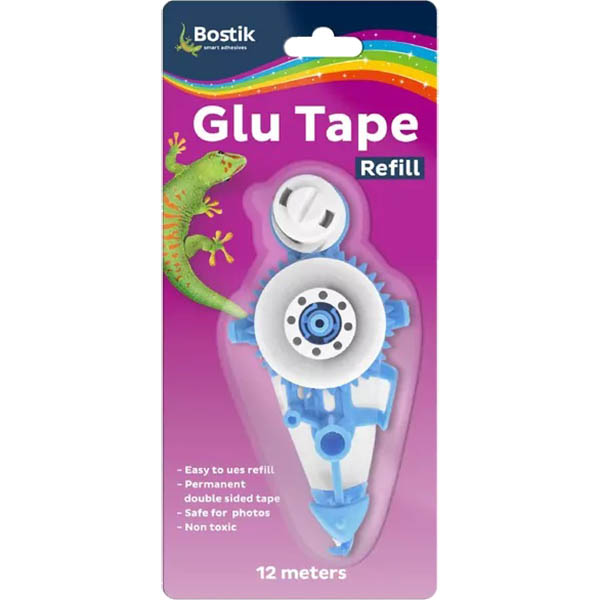Image for BOSTIK GLU TAPE 6.4MM X 12M REFILL from Mitronics Corporation