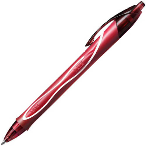 Image for BIC GELOCITY RETRACTABLE QUICK DRY GEL PEN MEDIUM 0.7MM RED from Mitronics Corporation