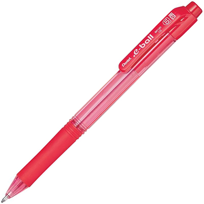 Image for PENTEL BK130 E-BALL RETRACTABLE BALLPOINT PEN 1.0MM RED from BusinessWorld Computer & Stationery Warehouse