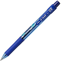 pentel bk130 e-ball retractable ballpoint pen 1.0mm blue