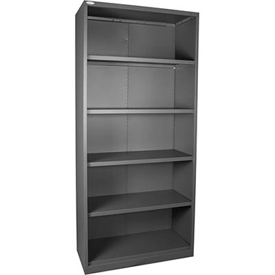 Image for STEELCO OPEN BOOKCASE 4 SHELF 2000 X 900 X 400MM SILVER GREY from York Stationers