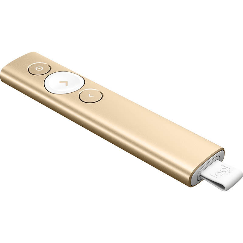 Image for LOGITECH SPOTLIGHT PRESENTATION REMOTE GOLD from Mercury Business Supplies